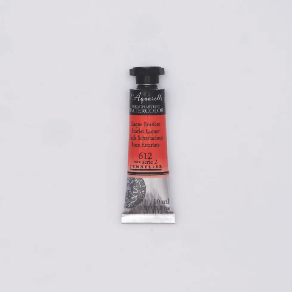 Farba akwarelowa l’Aquarelle - Sennelier - 612, Scarlet Laquer, 10 ml