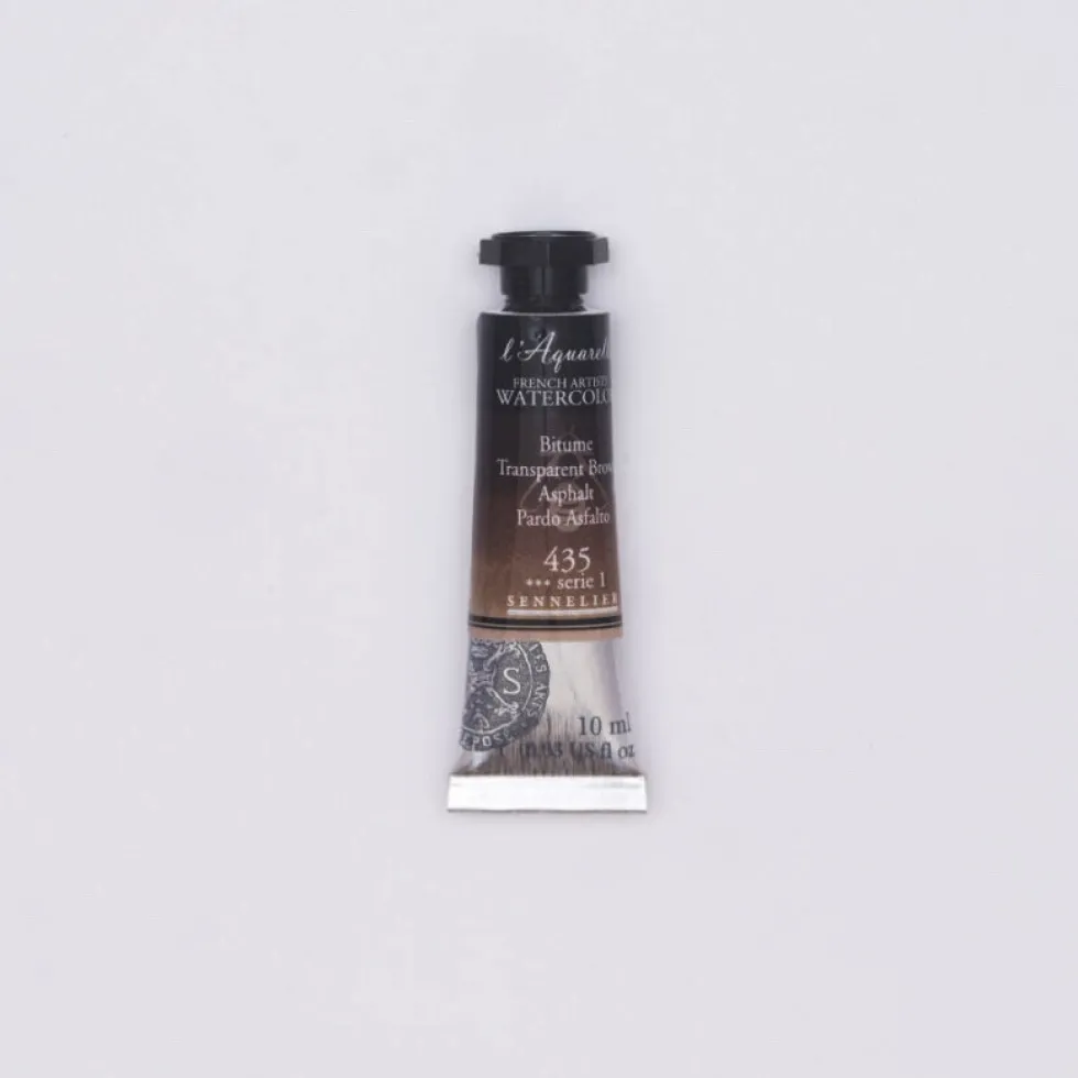 Farba akwarelowa l’Aquarelle - Sennelier - 435 Transparent Brown 10 ml