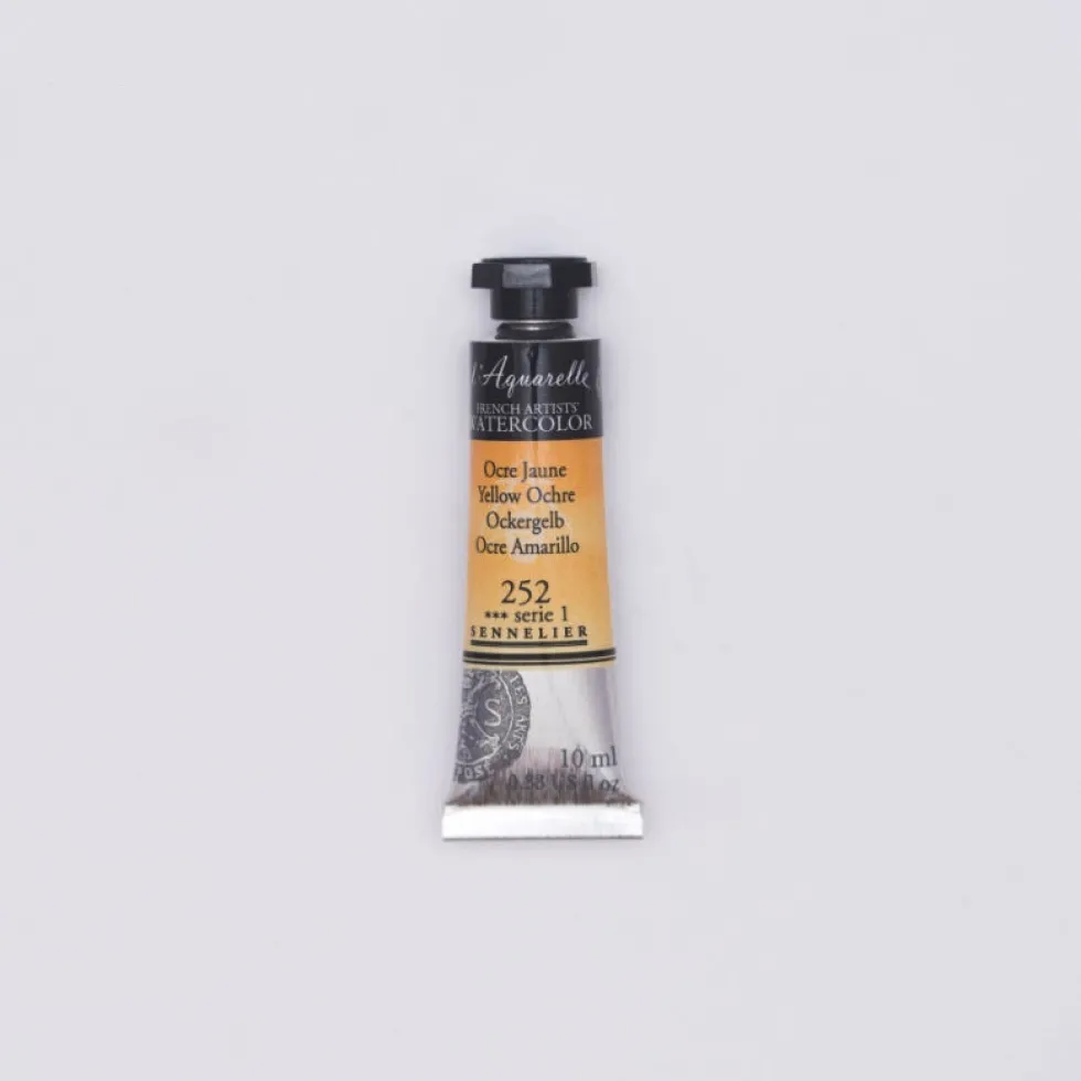 Farba akwarelowa l’Aquarelle - Sennelier - 252 Yellow Ochre, 10 ml