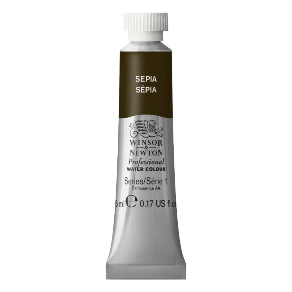 Farba akwarelowa Professional Watercolour - Winsor & Newton - Sepia, 5 ml