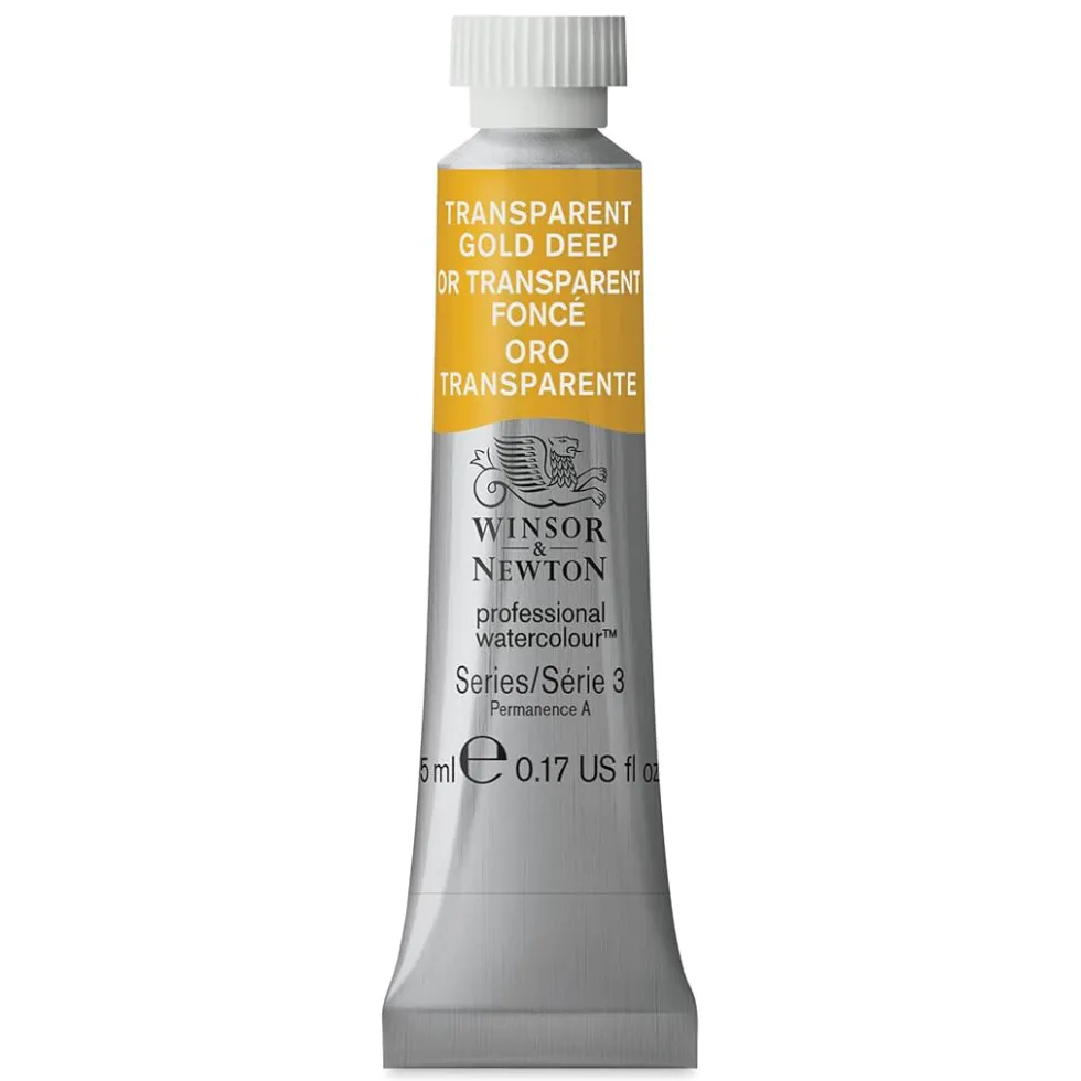 Farba akwarelowa Professional Watercolour - Winsor & Newton - Transparent Gold Deep, 5 ml
