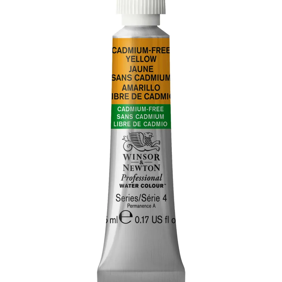 Farba akwarelowa Professional Watercolour - Winsor & Newton - Cadmium Free Yellow, 5 ml