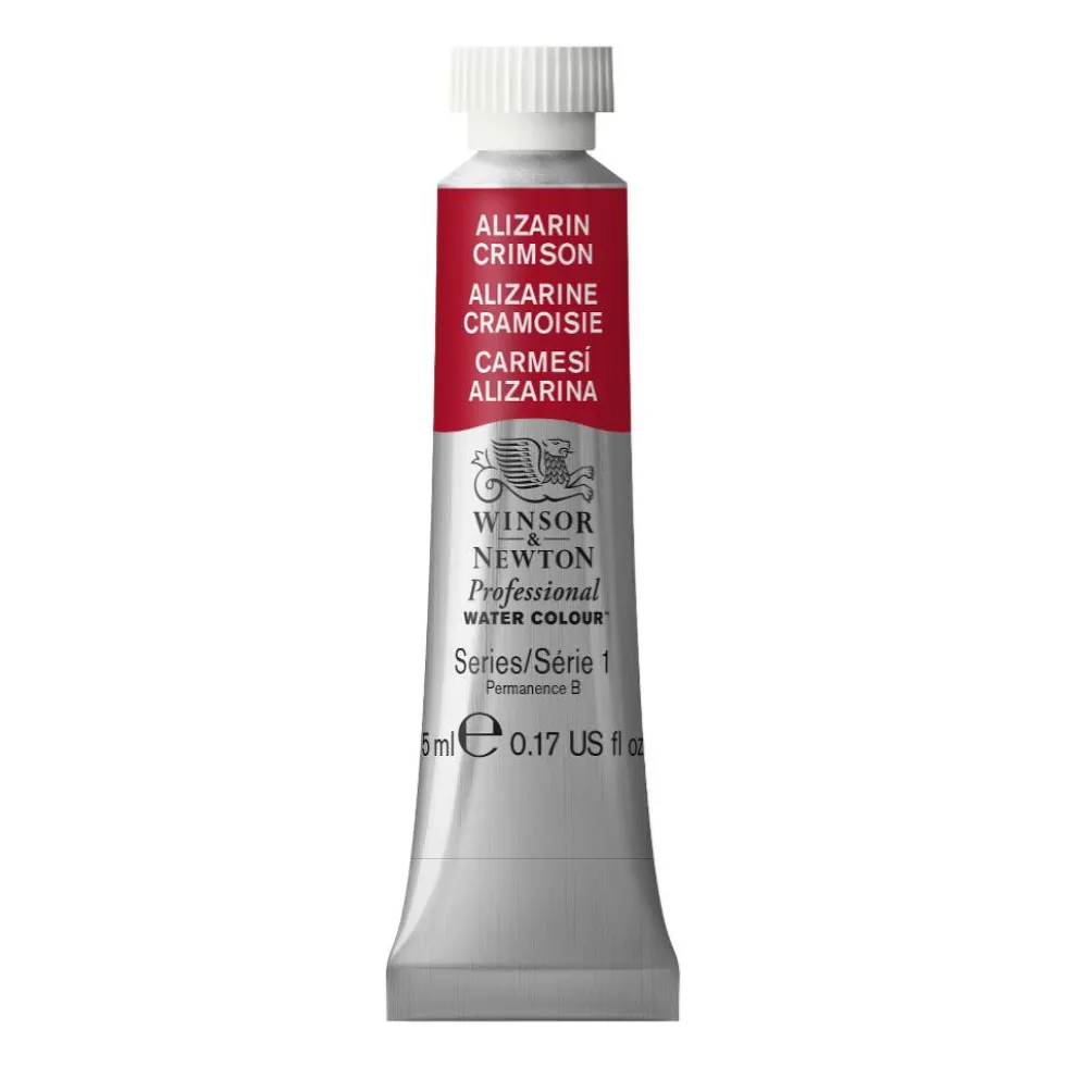 Farba akwarelowa Professional Watercolour - Winsor & Newton - Alizarin Crimson, 5 ml