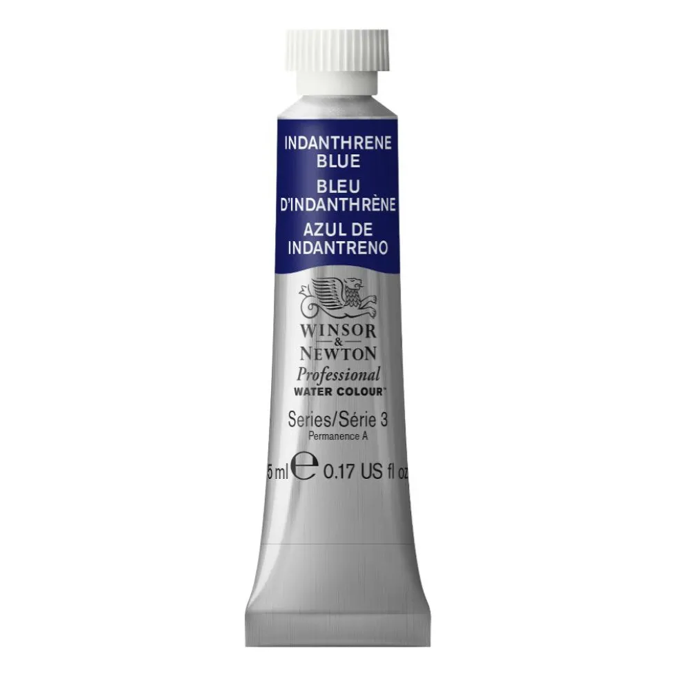 Farba akwarelowa Professional Watercolour - Winsor & Newton - Indantherene Blue, 5 ml