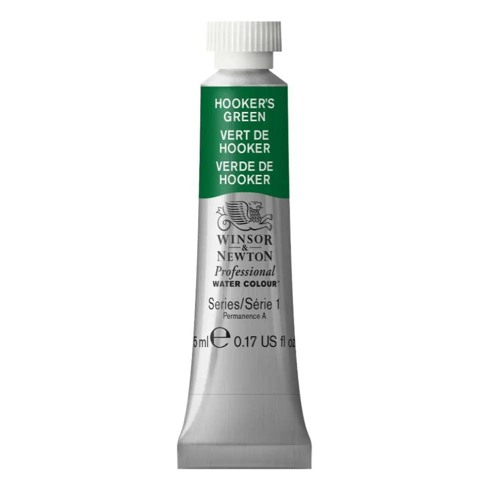 Farba akwarelowa Professional Watercolour - Winsor & Newton - Hooker's Green, 5 ml