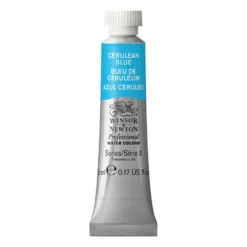 Farba akwarelowa Professional Watercolour - Winsor & Newton - Cerulean Blue, 5 ml