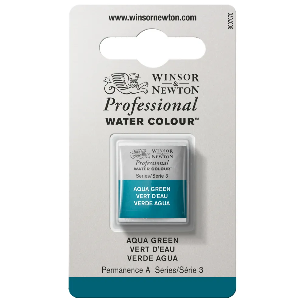 Farba akwarelowa Professional w półkostce - Winsor & Newton - Aqua Green