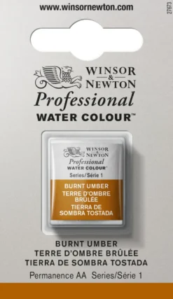 Farba akwarelowa Professional w półkostce - Winsor & Newton - Burnt Umber
