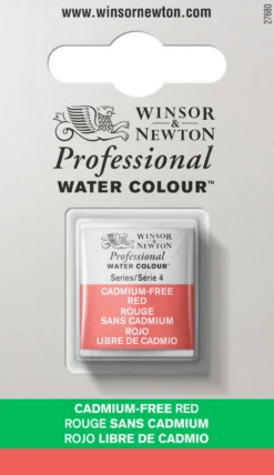 Farba akwarelowa Professional w półkostce - Winsor & Newton - Cadmium Free Red