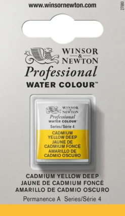 Farba akwarelowa Professional w półkostce - Winsor & Newton - Cadmium Yellow Deep