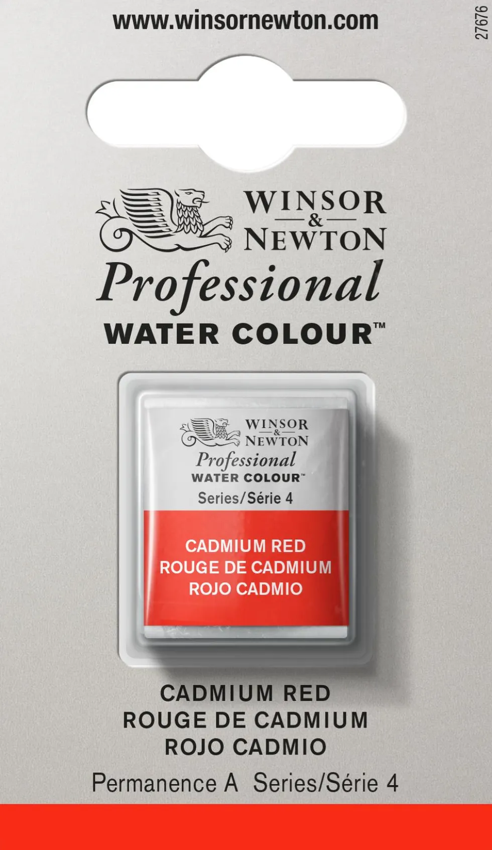 Farba akwarelowa Professional w półkostce - Winsor & Newton - Cadmium Orange