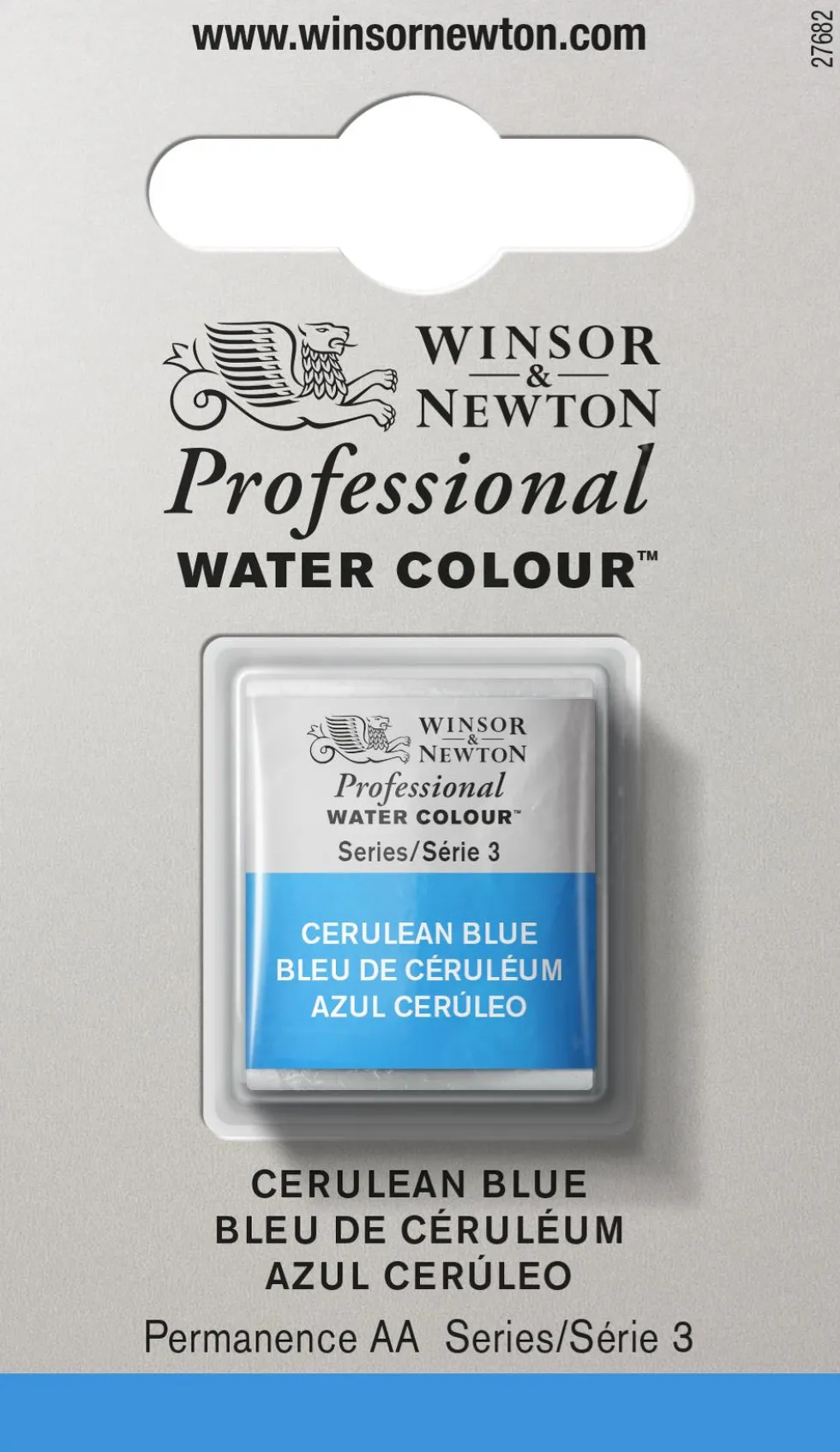 Farba akwarelowa Professional w półkostce - Winsor & Newton - Cerulean Blue