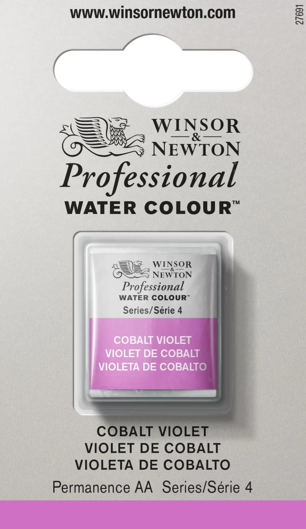 Farba akwarelowa Professional w półkostce - Winsor & Newton - Cobalt Violet