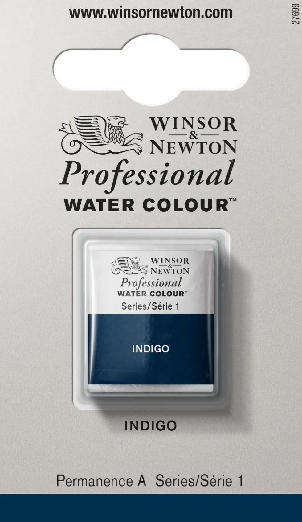 Farba akwarelowa Professional w półkostce - Winsor & Newton - Indigo