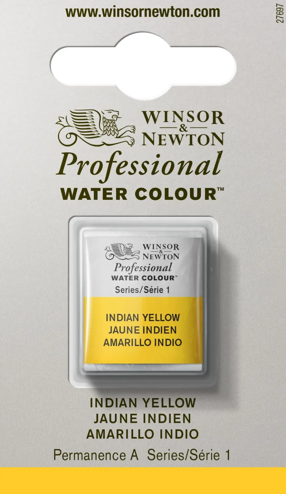 Farba akwarelowa Professional w półkostce - Winsor & Newton - Indian Yellow