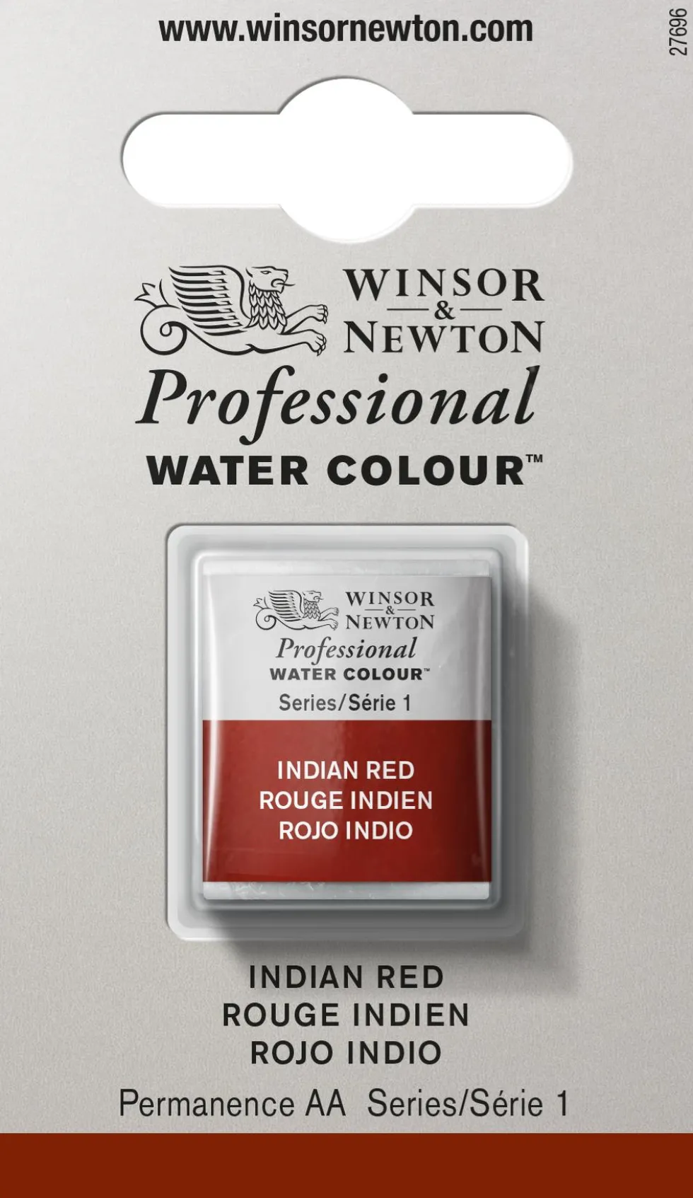 Farba akwarelowa Professional w półkostce - Winsor & Newton - Indian Red
