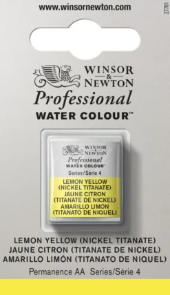 Farba akwarelowa Professional w półkostce - Winsor & Newton - Lemon Yellow