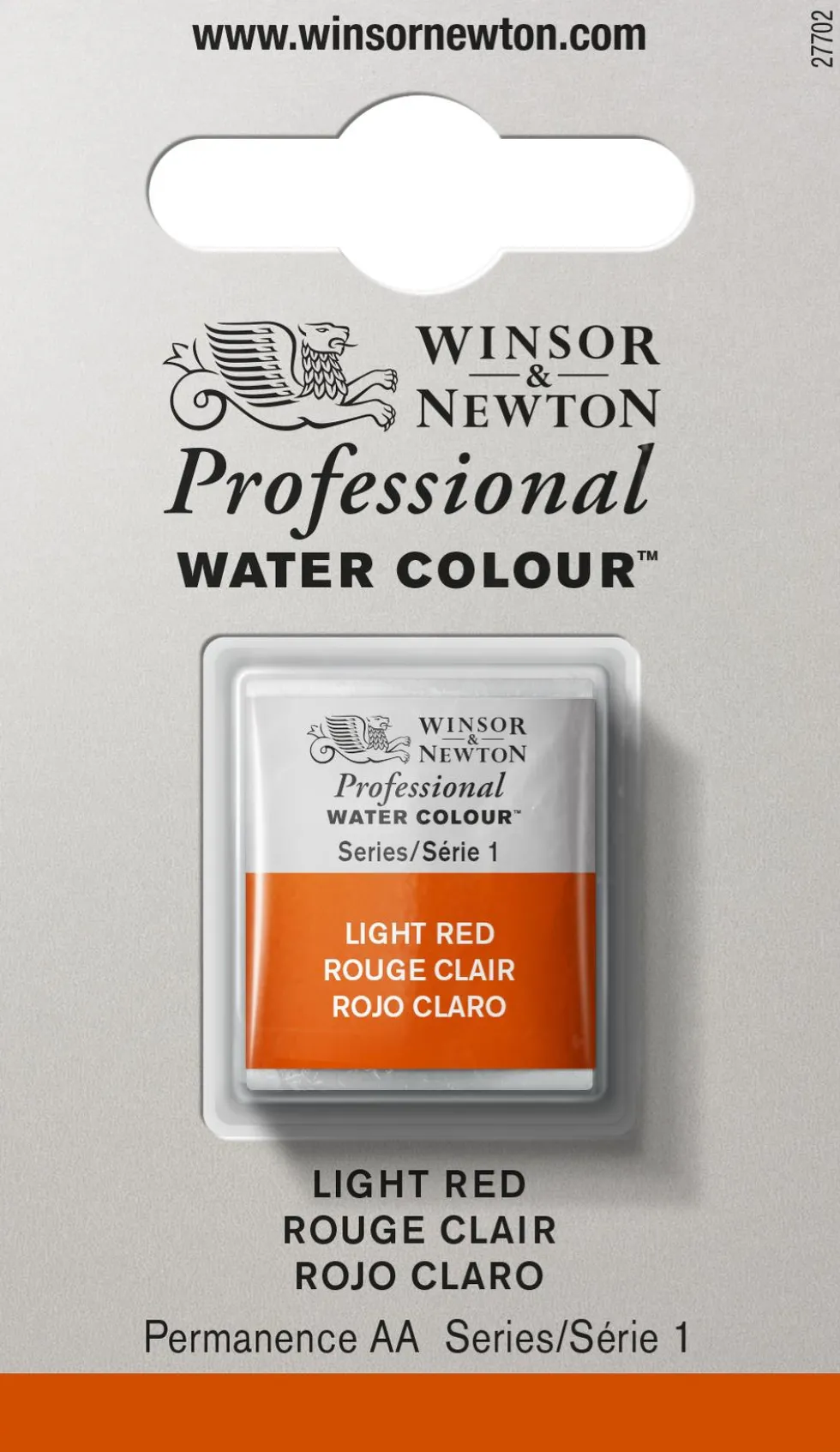 Farba akwarelowa Professional w półkostce - Winsor & Newton - Light Red