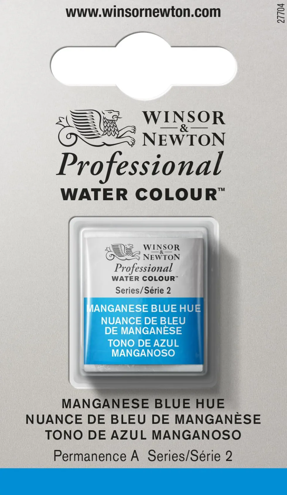 Farba akwarelowa Professional w półkostce - Winsor & Newton - Manganese Blue