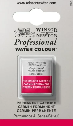 Farba akwarelowa Professional w półkostce - Winsor & Newton - Permanent Carmine