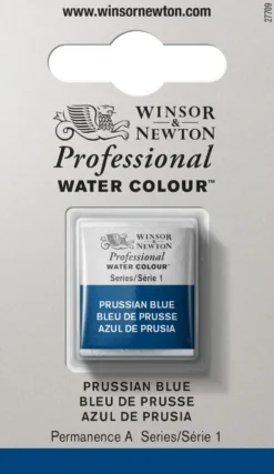 Farba akwarelowa Professional w półkostce - Winsor & Newton - Prussian Blue