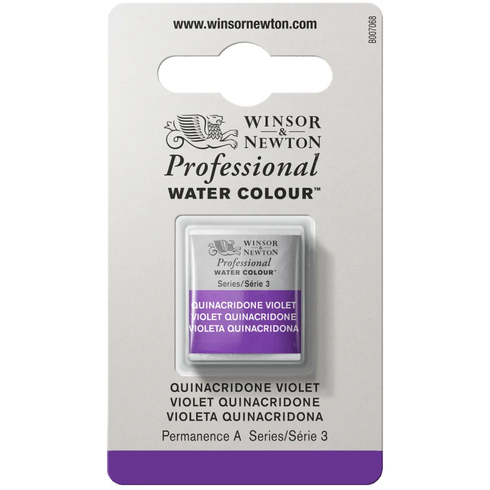 Farba akwarelowa Professional w półkostce - Winsor & Newton - Quinacridone Violet