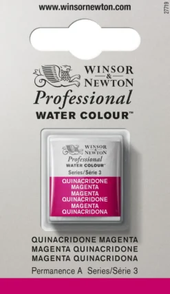 Farba akwarelowa Professional w półkostce - Winsor & Newton - Quinacridone Magenta