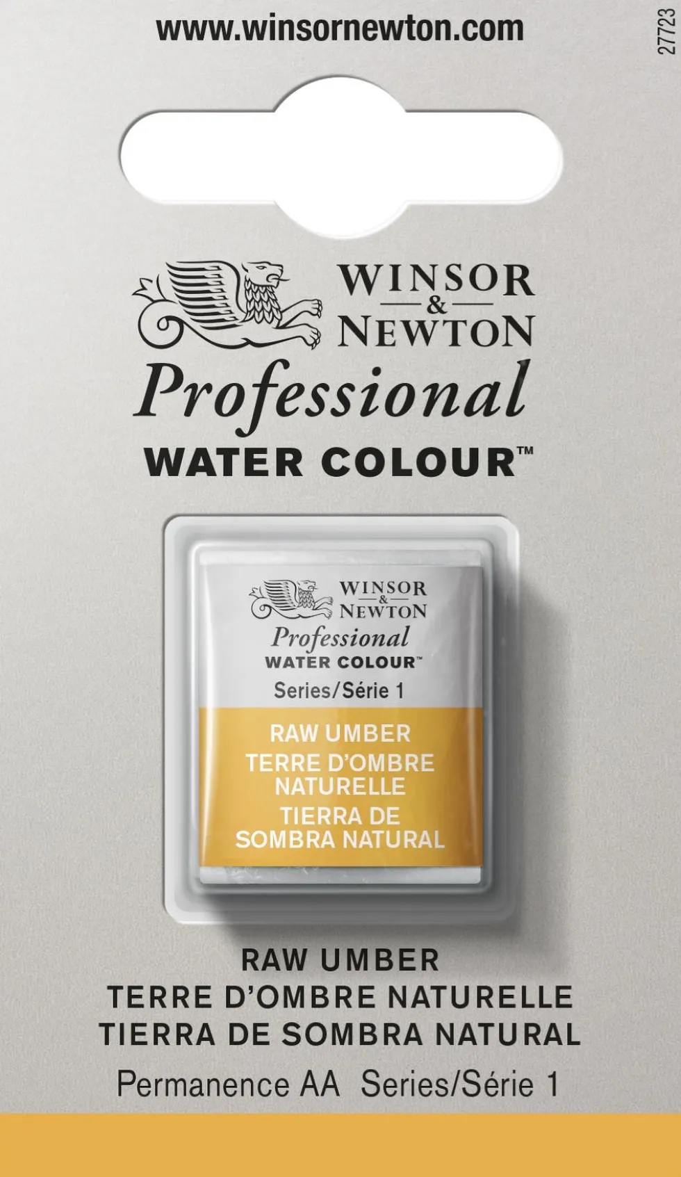 Farba akwarelowa Professional w półkostce - Winsor & Newton - Raw Umber