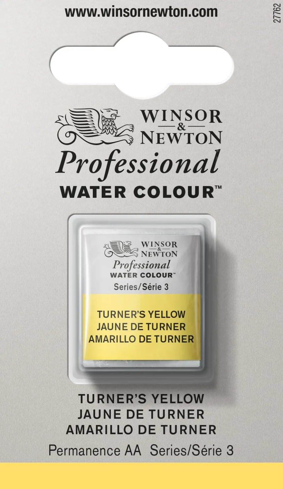 Farba akwarelowa Professional w półkostce - Winsor & Newton - Turner's Yellow