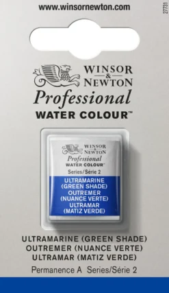 Farba akwarelowa Professional w półkostce - Winsor & Newton - Ultramarine (Green Shade)