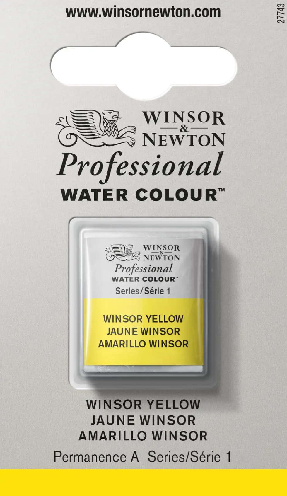 Farba akwarelowa Professional w półkostce - Winsor & Newton - Winsor Red