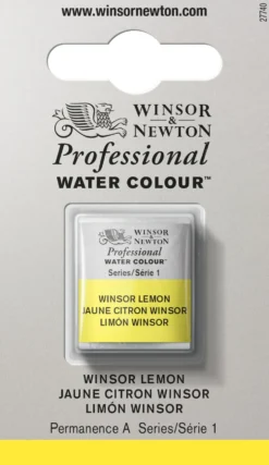 Farba akwarelowa Professional w półkostce - Winsor & Newton - Winsor Lemon
