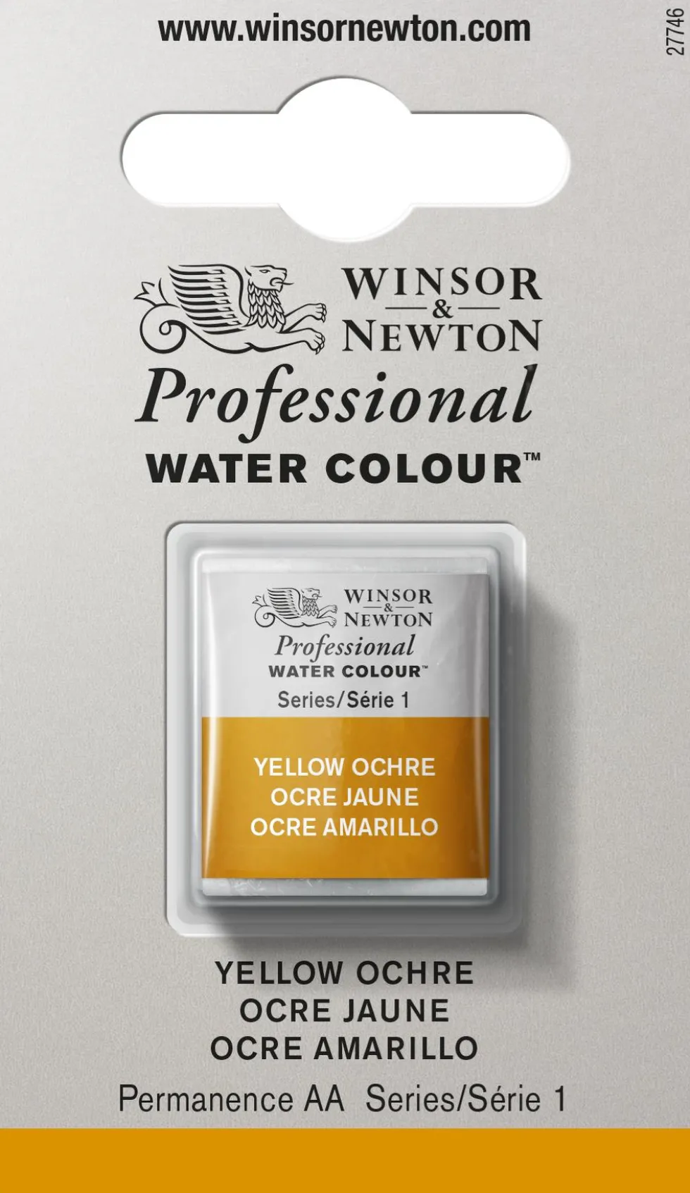 Farba akwarelowa Professional w półkostce - Winsor & Newton - Yellow Ochre