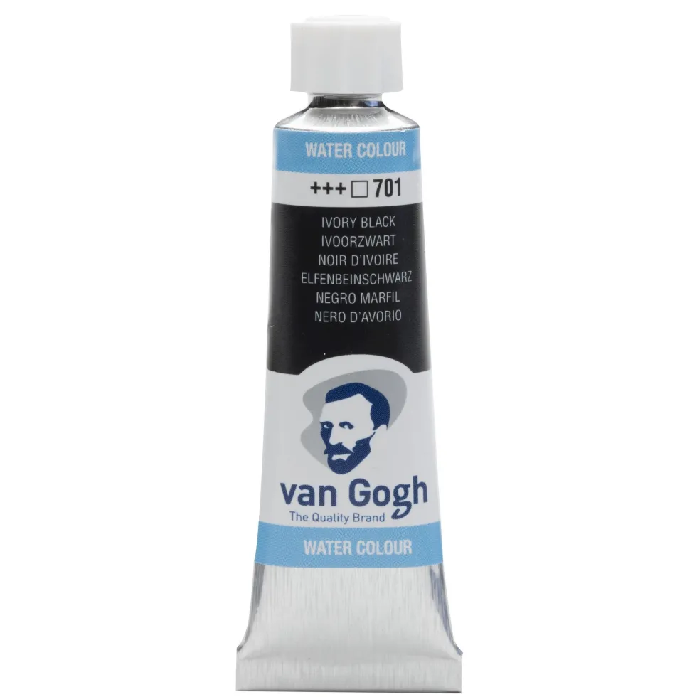 Farba akwarelowa - Van Gogh - Ivory Black 10 ml