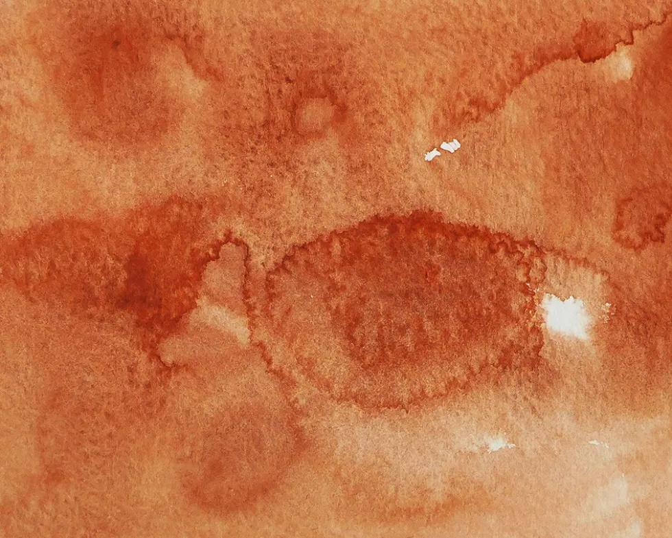 Farba akwarelowa w kostce Gansai Tambi - Kuretake - Burnt Sienna