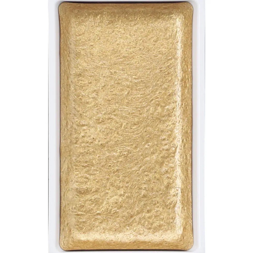 Farba akwarelowa w kostce Gansai Tambi - Kuretake - Champagne Gold