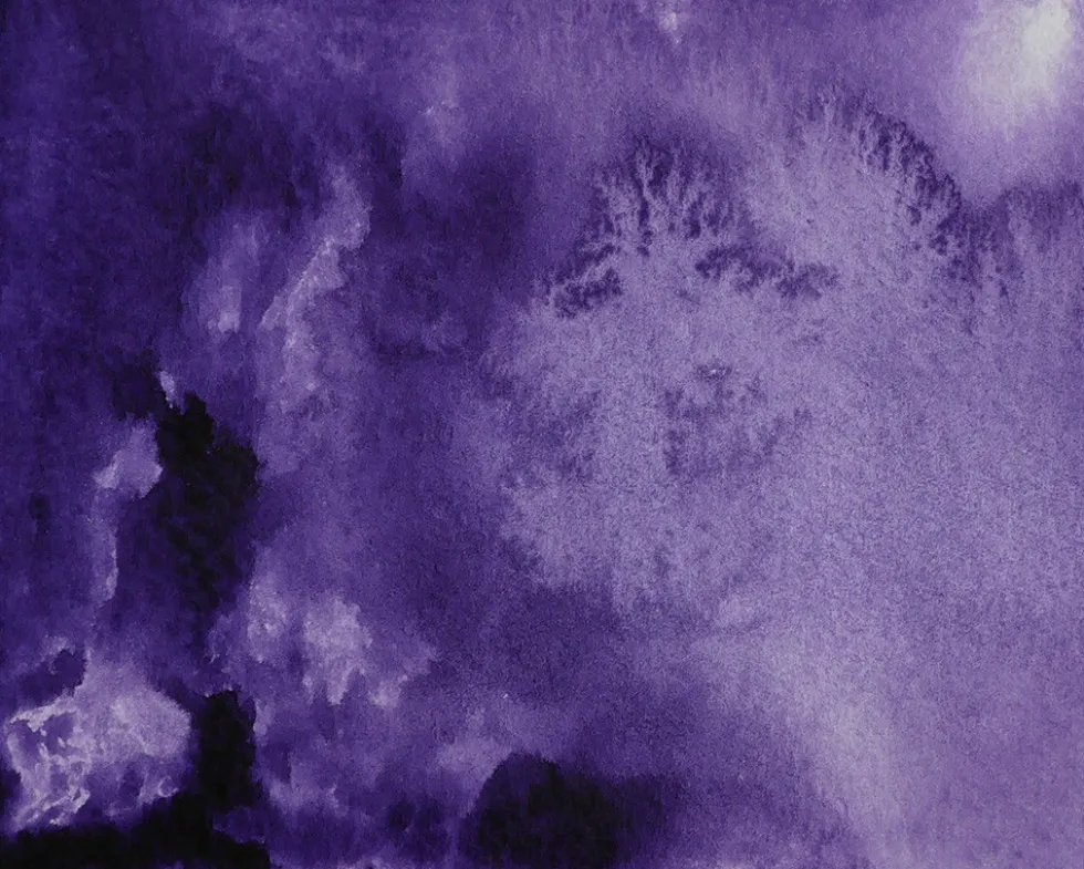 Farba akwarelowa w kostce Gansai Tambi - Kuretake - Imperial Violet
