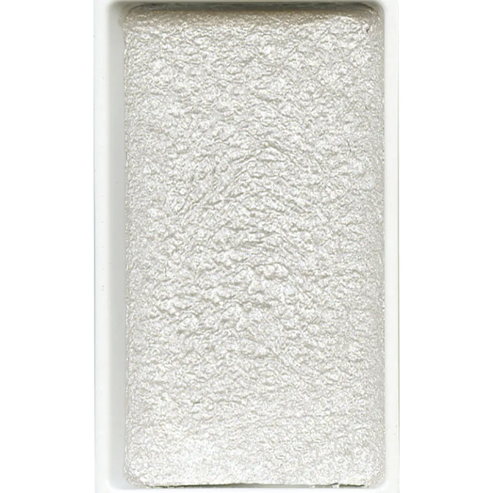 Farba akwarelowa w kostce Gansai Tambi - Kuretake - White Gold