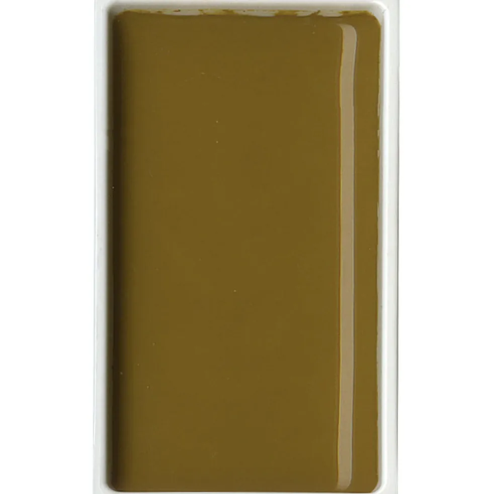 Farba akwarelowa w kostce Gansai Tambi - Kuretake - Yellow Brown