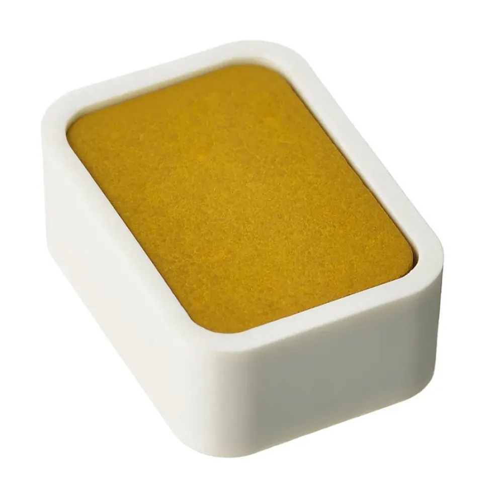 Farba akwarelowa w kostce Shin-Gansai - Holbein - N320 Yellow Ochre
