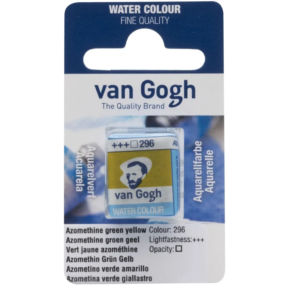Farba akwarelowa w kostce - Van Gogh - Azo Green Yellow