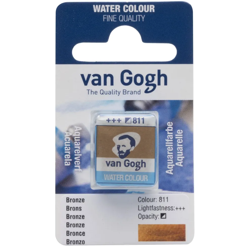 Farba akwarelowa w kostce - Van Gogh - 811 Bronze