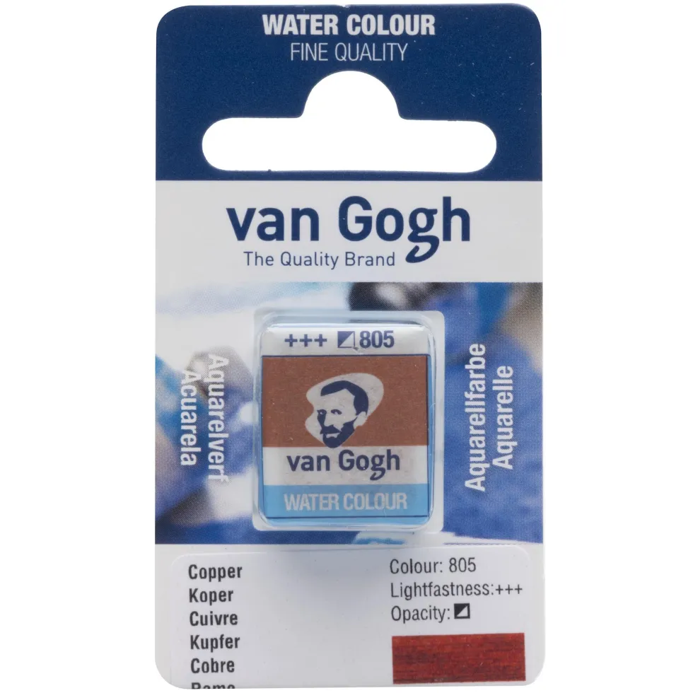 Farba akwarelowa w kostce - Van Gogh - 805 Copper