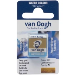 Farba akwarelowa w kostce - Van Gogh - 803 Deep Gold