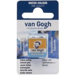 Farba akwarelowa w kostce - Van Gogh - 244 Indian Yellow