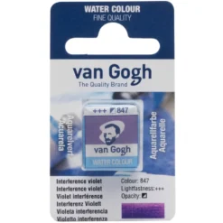 Farba akwarelowa w kostce - Van Gogh - 847 Interference Violet