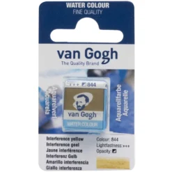 Farba akwarelowa w kostce - Van Gogh - 844 Interference Yellow