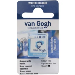 Farba akwarelowa w kostce - Van Gogh - 106 Opaque White