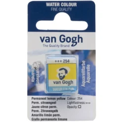 Farba akwarelowa w kostce - Van Gogh - 254 Permanent Lemon Yellow