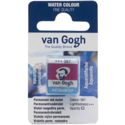 Farba akwarelowa w kostce - Van Gogh - 567 Permanent Red Violet